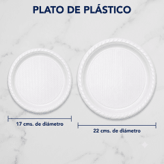 Plato de plástico