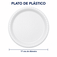 Plato de plástico