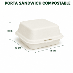 Porta Sándwich Compostable