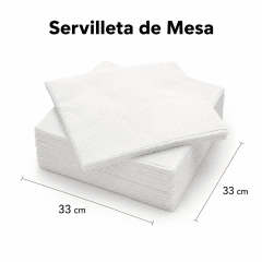Servilleta Mesa (Blanca) 300 unidades
