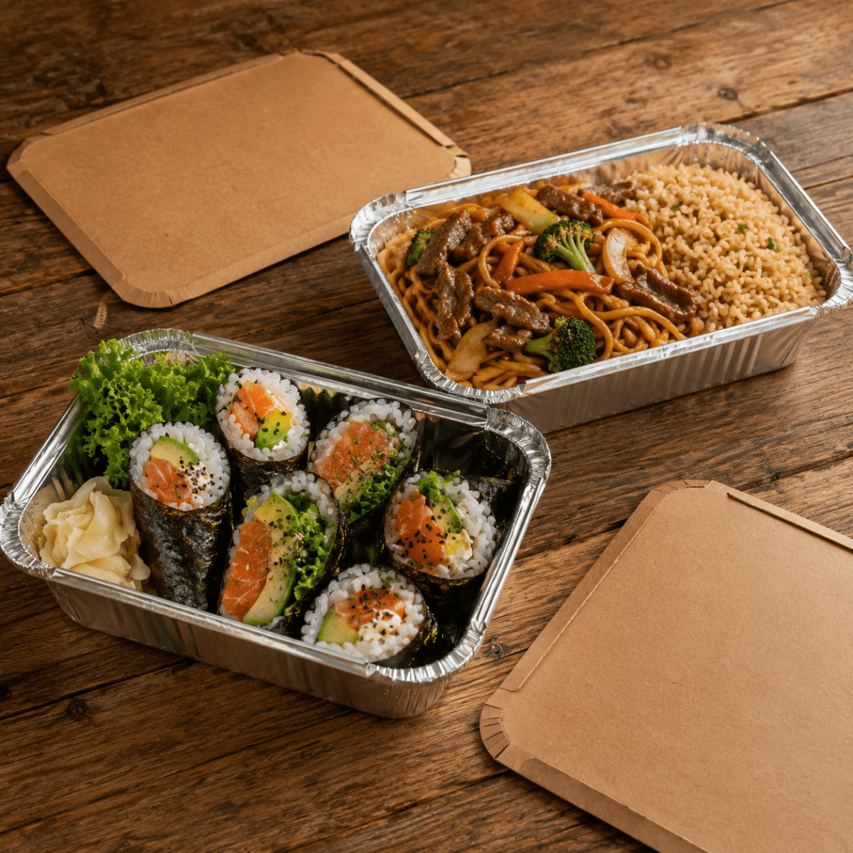 Contenedor Aluminio + Tapa Carton2