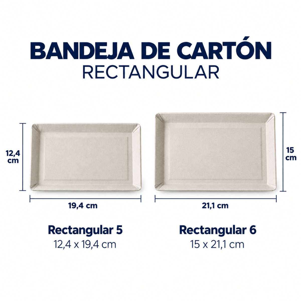 Bandeja Rectangular de cartón1