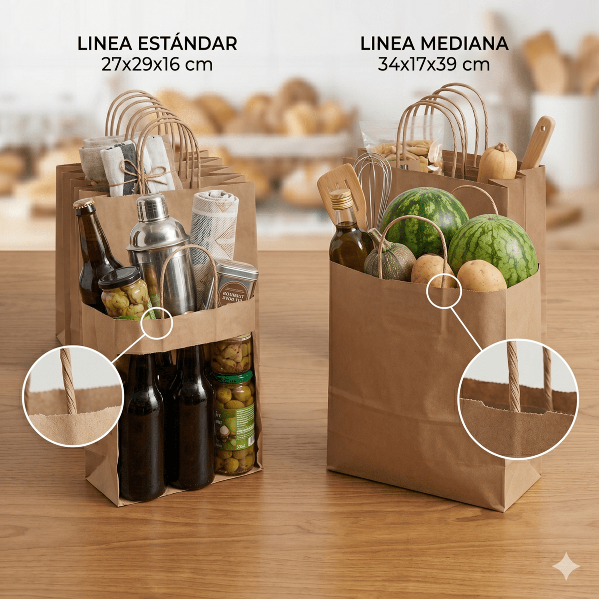 Bolsa Kraft C/Manilla3