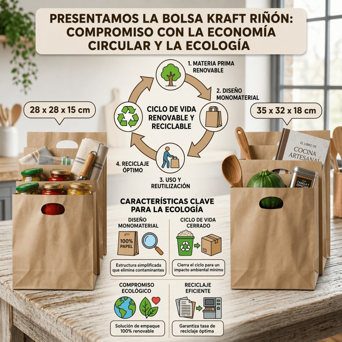 Bolsa Kraft Delivery - Riñon3