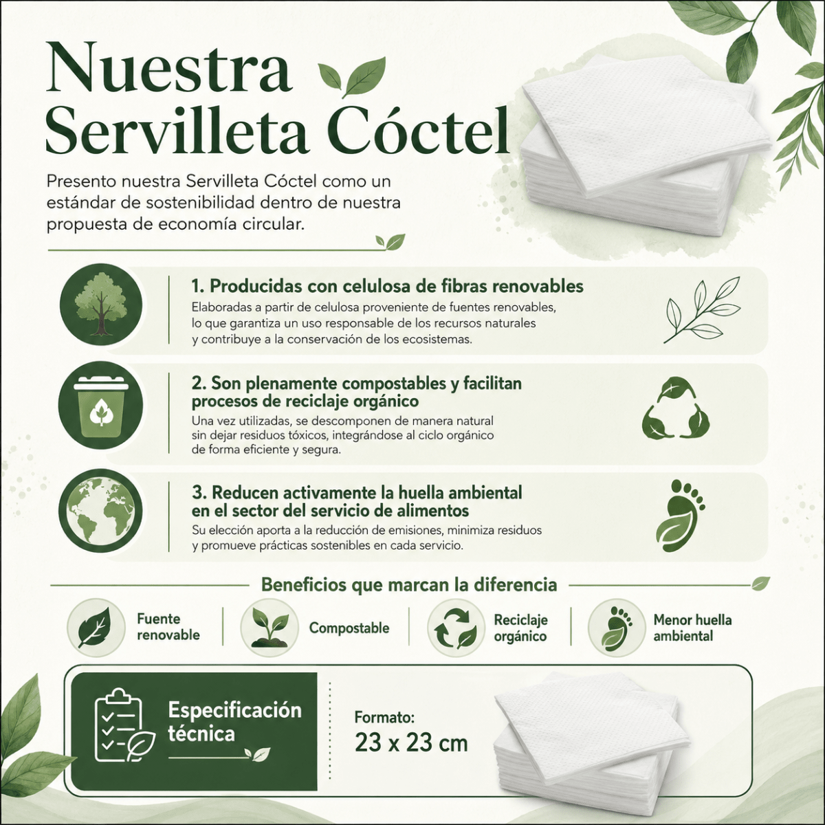 Servilleta Cocktail 300 unidades4