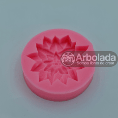 Molde Vela Mini Flor Estrella