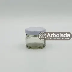 Conservero vidrio 28ml tapa blanca