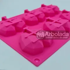 Molde Corazón Prisma