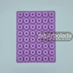 Molde mini donas 48 cavidades