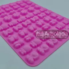 Molde Mini Animales leon,patita,hipopotamo