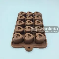 Molde mini corazon doble