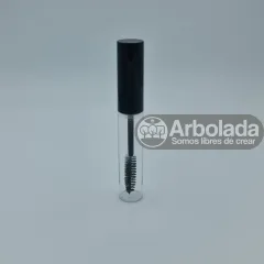 Envase Máscara de Pestañas Rímel Transparente tapa negra 10 ml