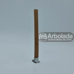 Mechas de Madera con soporte para velas (10 unidades)