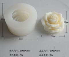 Molde para Vela Rosa