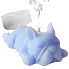Molde Vela Perrito Bulldog