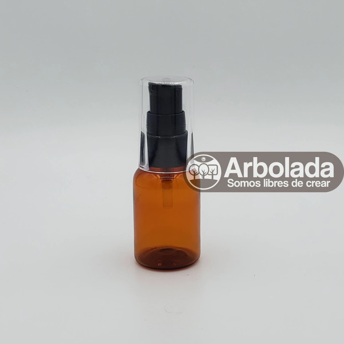 Botella pet ámbar 35ml válvula1