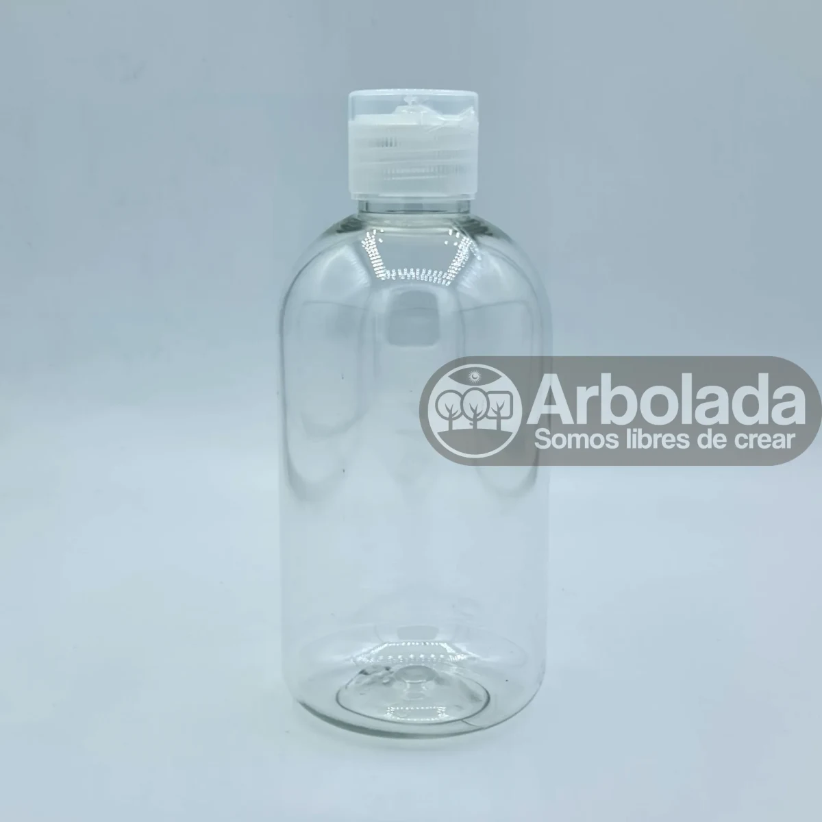 Barril Transparente con tapa transparente 250ml1