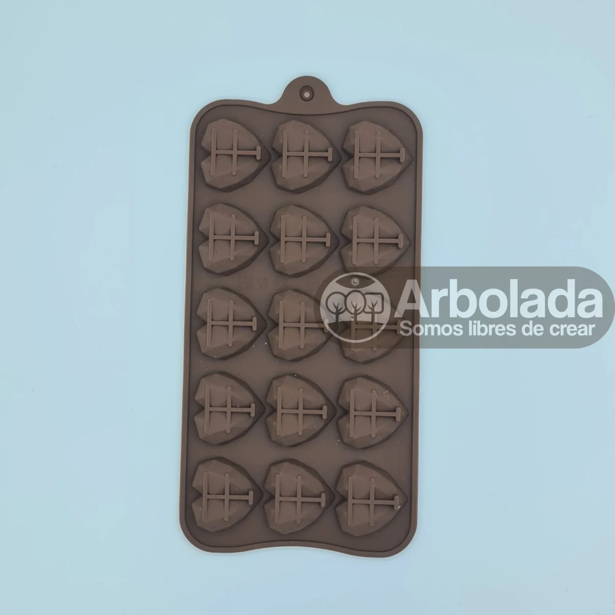 Molde mini corazón prisma (15 cavidades)1