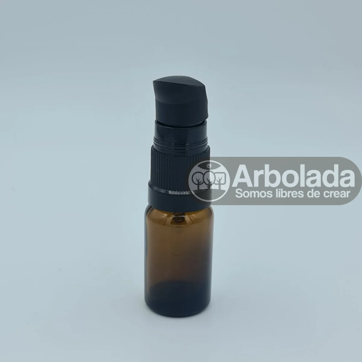 Botella vidrio ámbar 10ml válvula1