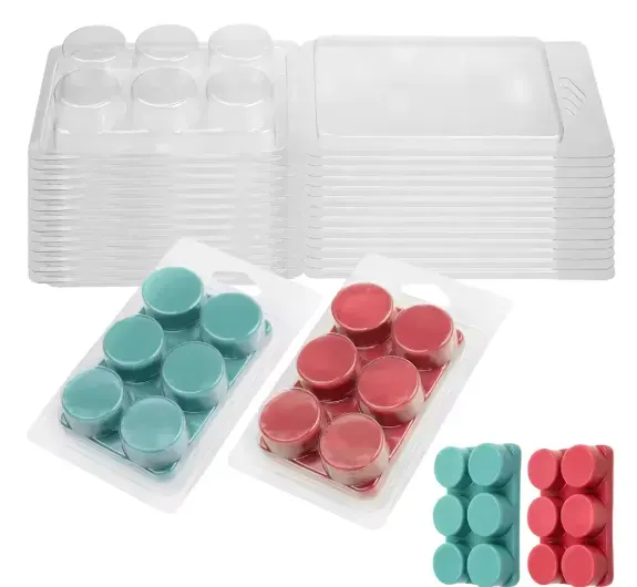 Molde Wax Melt, circular 6 cavidades1