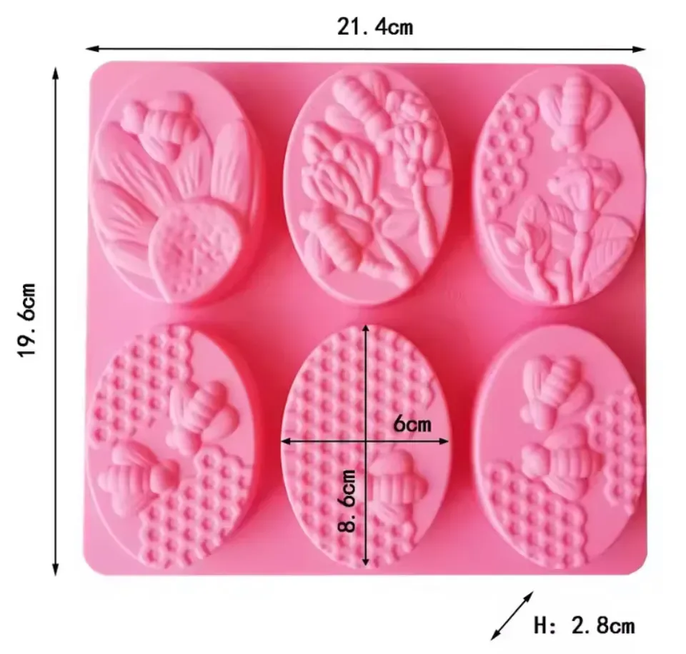 Molde Panal de abeja ovalado1