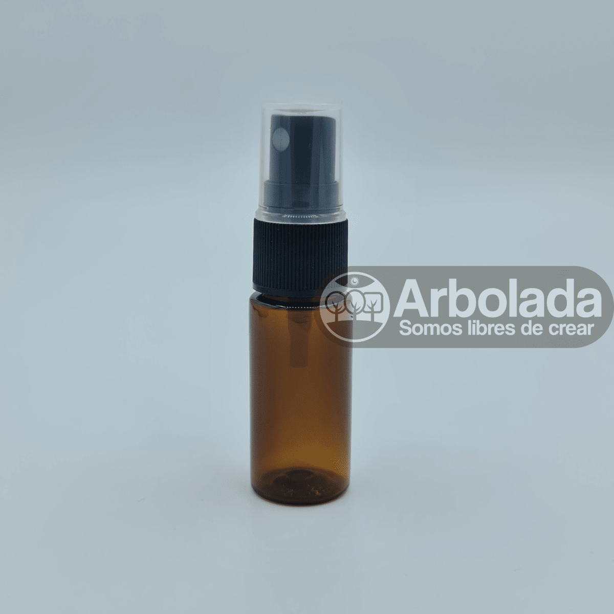 Botella pet ámbar 15ml spray negro1