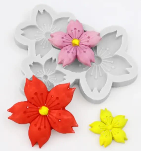 Molde Vela Flor Cerezo2