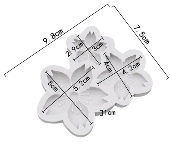 Molde Vela Flor Cerezo3