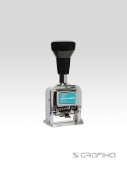 Timbre Foliador - F-65 6 DIGITOS FOLIADOR METAL