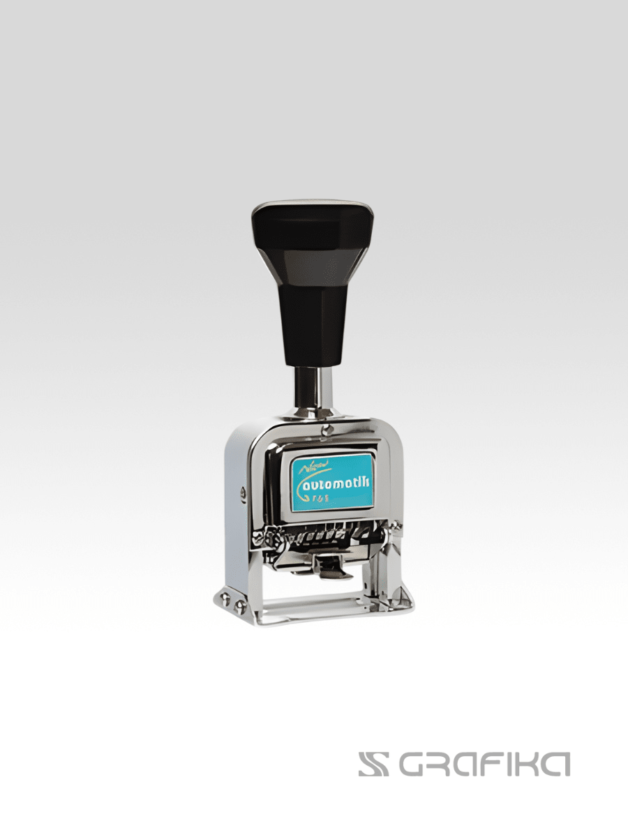 Timbre Foliador - F-65 6 DIGITOS FOLIADOR METAL1