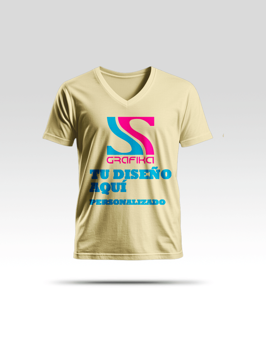 Polera Cuello V Unisex3