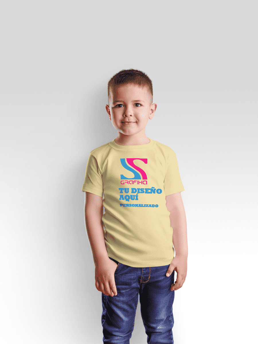 Poleras Niños Unisex Cuello Redondo Personalizadas3
