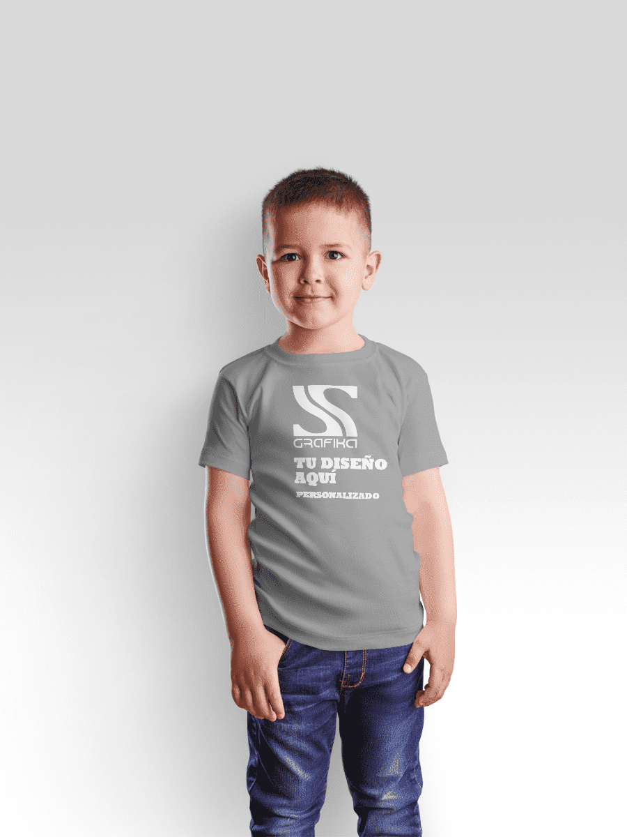 Poleras Niños Unisex Cuello Redondo Personalizadas6