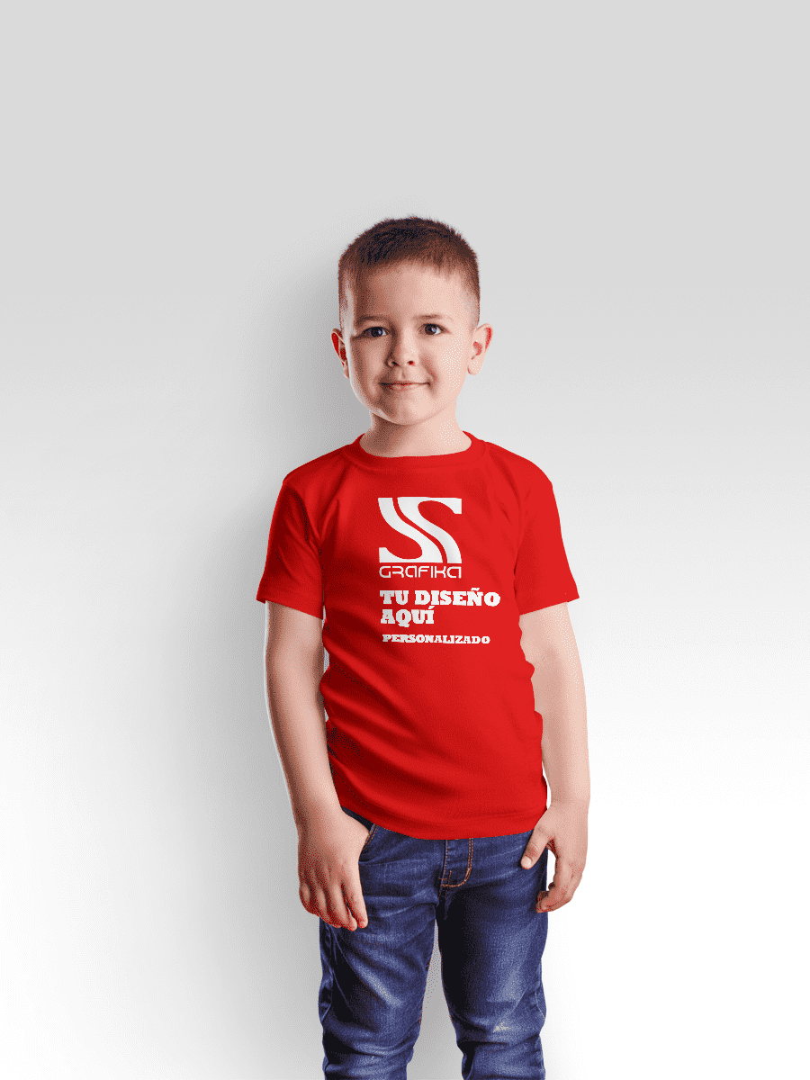 Poleras Niños Unisex Cuello Redondo Personalizadas10