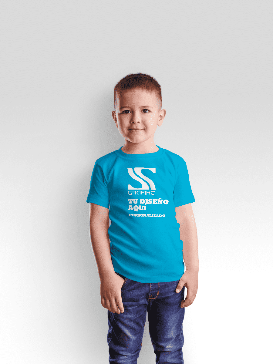 Poleras Niños Unisex Cuello Redondo Personalizadas11