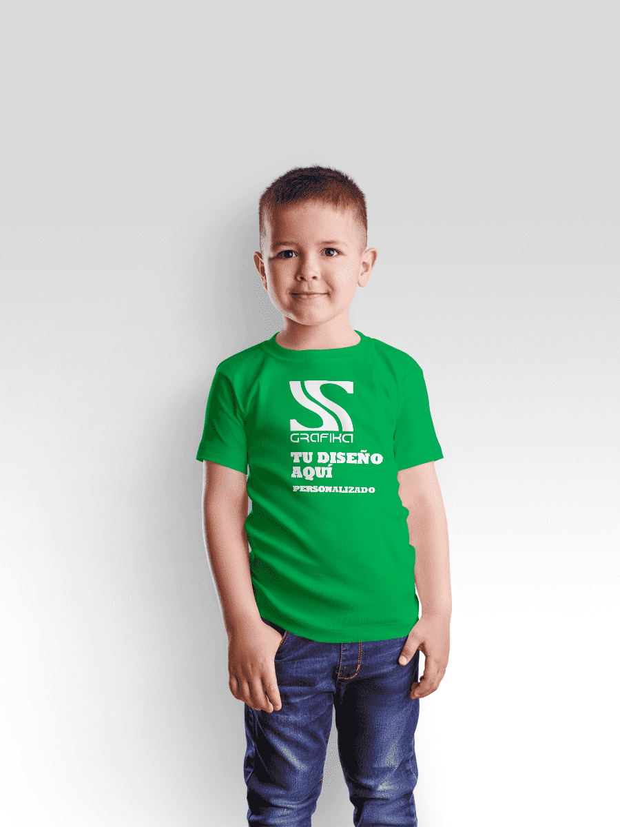 Poleras Niños Unisex Cuello Redondo Personalizadas12
