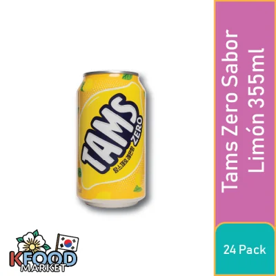 LOTTE TAMS ZERO LIMÓN 355ML 24UN2