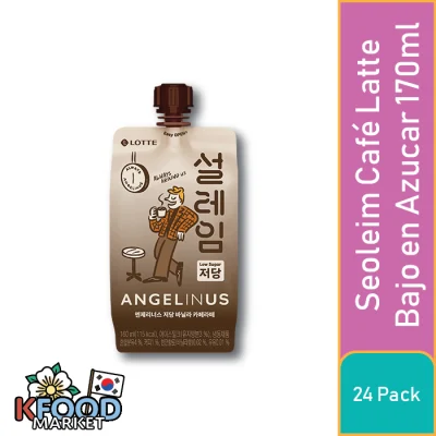 LOTTE SEOLEIM CAFÉ LATTE AZUCAR BAJO 170ML 24UN1