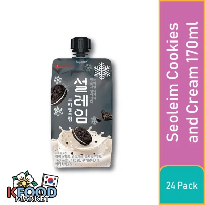 LOTTE SEOLEIM Cookies & Cream 170ML 24UN1