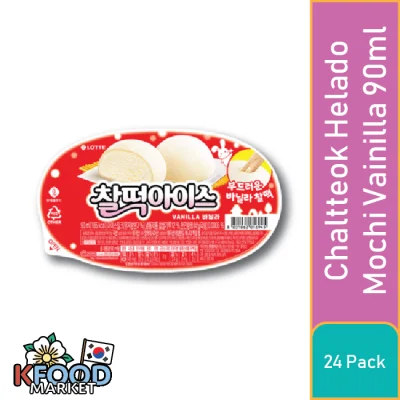 LOTTE CHALTTEOK ICE VAINILLA 90ML 24UN1