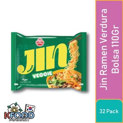 OTTOGI JIN RAMEN VERDURA BOLSA 110GR 32UN1