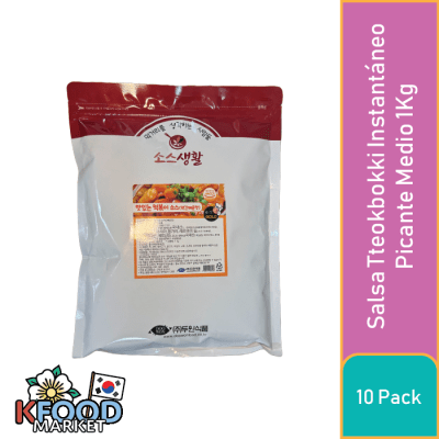 DOOWON FOOD SALSA TTEOKBOKKI INSTANTANEA PICANTE MEDIO 1KG 10UN1