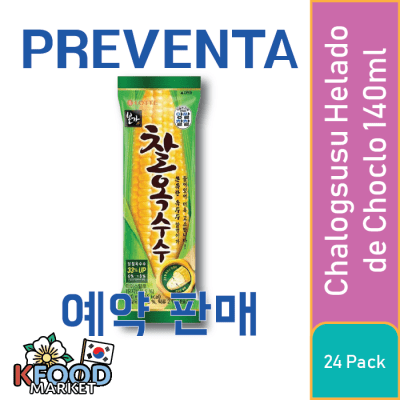 PREVENTA LOTTE CHALOGSUSU HELADO DE CHOCLO 140ML 24UN1
