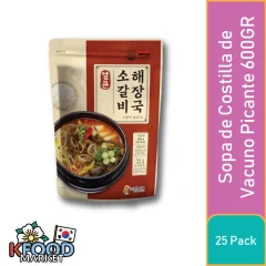 SUNBONG FOODS SOPA DE COSTILLA DE VACUNO PICANTE 600GR 25UN