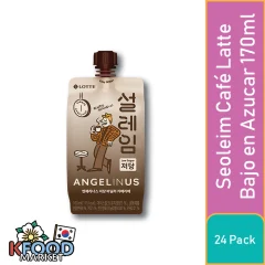 LOTTE SEOLEIM CAFÉ LATTE AZUCAR BAJO 170ML 24UN