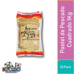 OEGATJIP GOTGAN PASTEL DE PESCADO CUADRADO 1KG 10UN