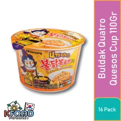 SAMYANG BULDAK 4 QUESOS CUP 110GR 16UN