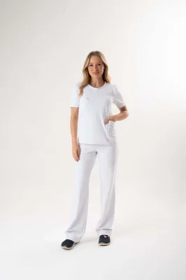 Scrub Femenino Jasmin - Blanco4