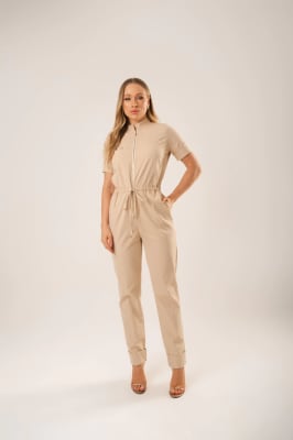 Macacão Íris Sarja - Beige1