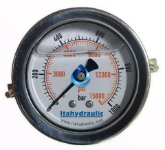 MANOMETRO GLICERINA 0-1000 BAR